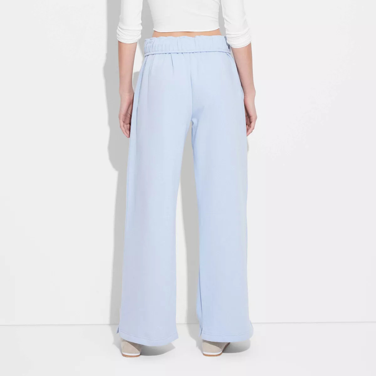 Women's Leisure Graphic Lounge Pants - Light Blue | Target