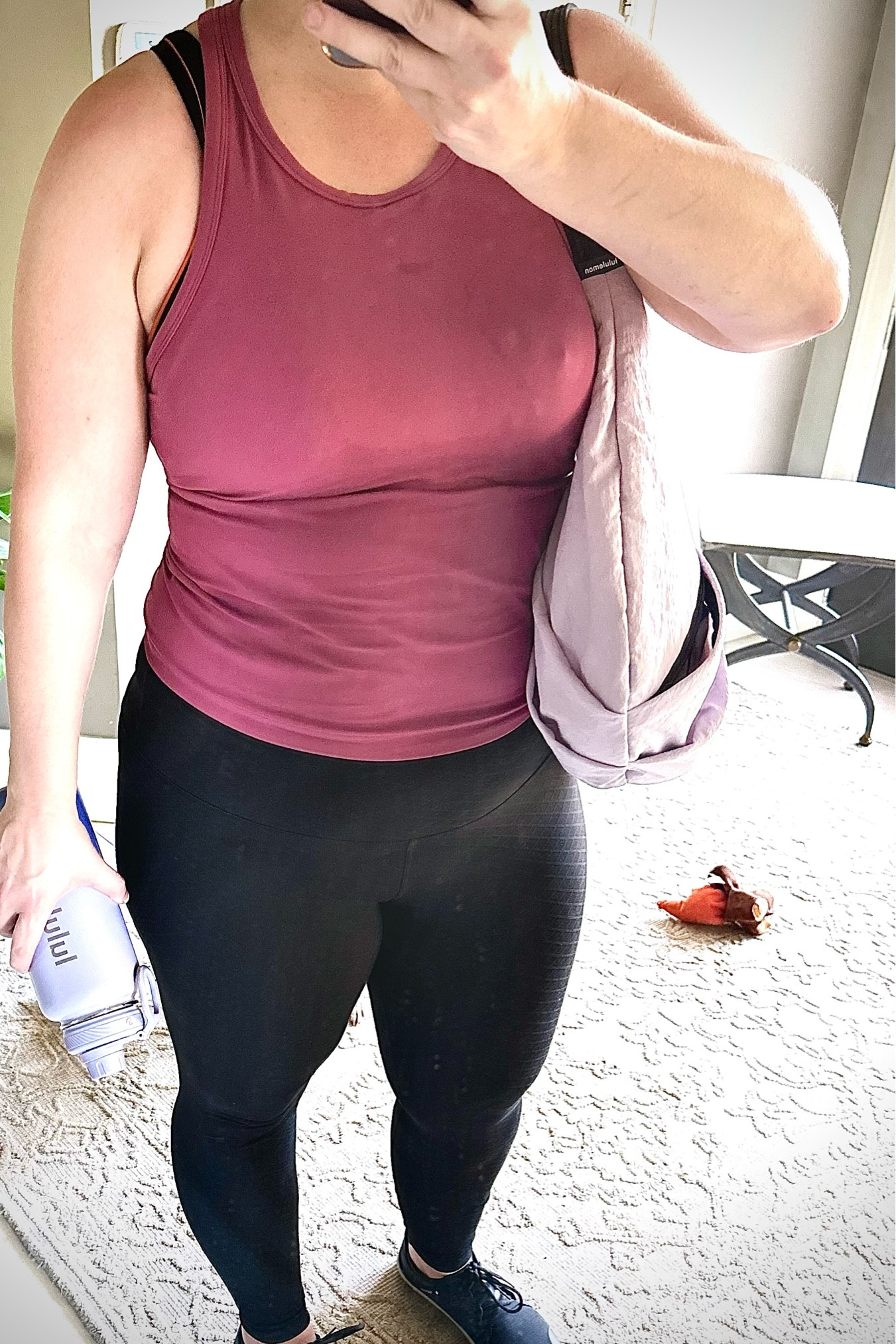 Check out todays workout outfit, and on the blog, the workout I did. It was a doozy. Loving the lululemon aligns in the diamond pattern. 

#LTKOver40 #LTKActive #LTKFitness