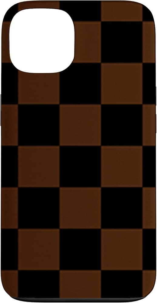 Balck & Brown Classic Checkered Big Checkerboard Case for iPhone 13 | Amazon (US)