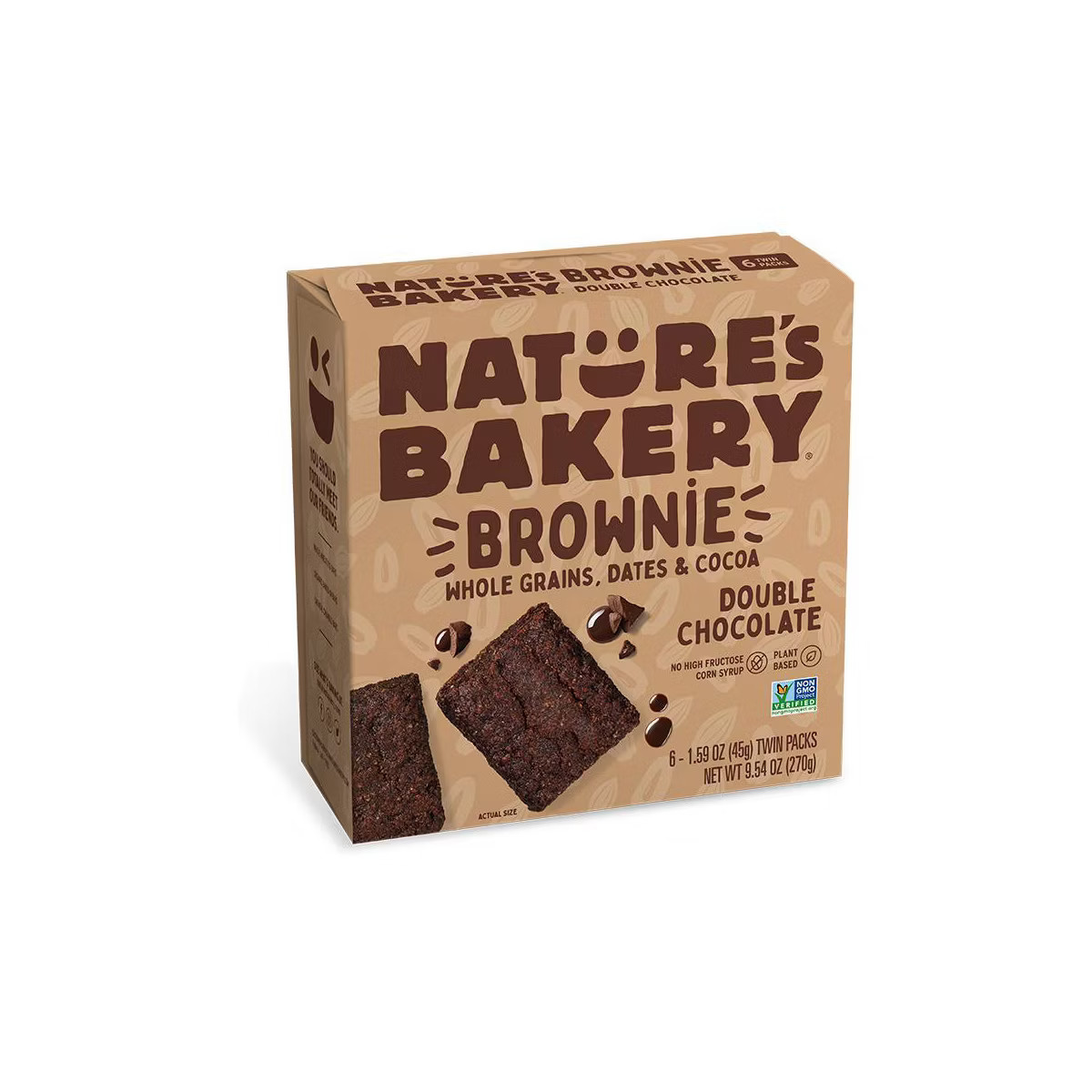 Nature's Bakery Double Chocolate Brownie - 6ct | Target
