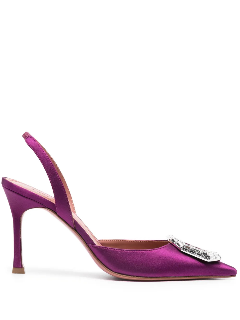 Amina Muaddi Camelia 90mm crystal-embellished Pumps | Purple | FARFETCH CA | Farfetch Global