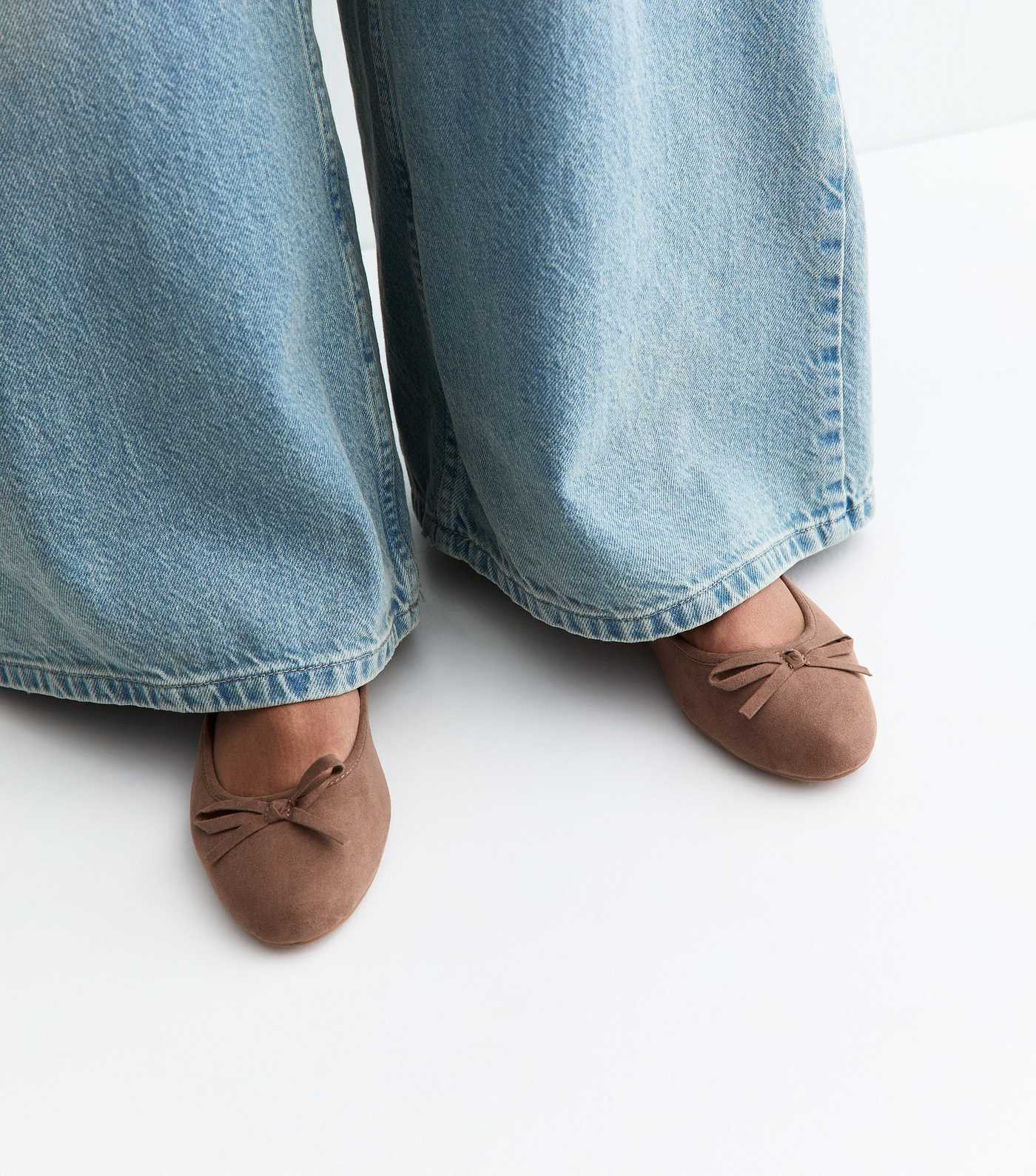 Light Brown Faux Suede Ballet Pumps | New Look | New Look (UK)