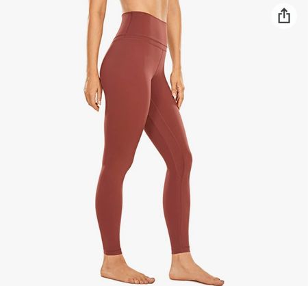 Cognac brown workout leggings. Love a neutral workout fit. Lululemon dupes from Amazon. CRZ yoga. 

Burnt orange leggings / gym fit / gym clothes / workout fit 

#LTKsalealert #LTKstyletip #LTKHoliday