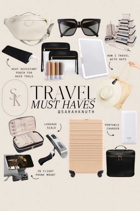 Travel necessities, makeup
bag, luggage, portable charger, travel bags, travel accessories 

#LTKtravel #LTKbeauty #LTKfindsunder50