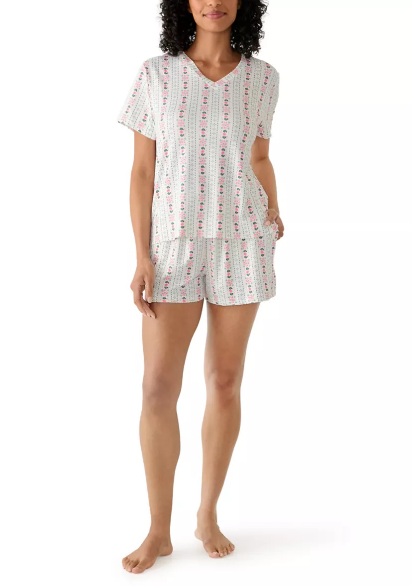 Women's Short Sleeve and Shorts Pajama Set | Belk