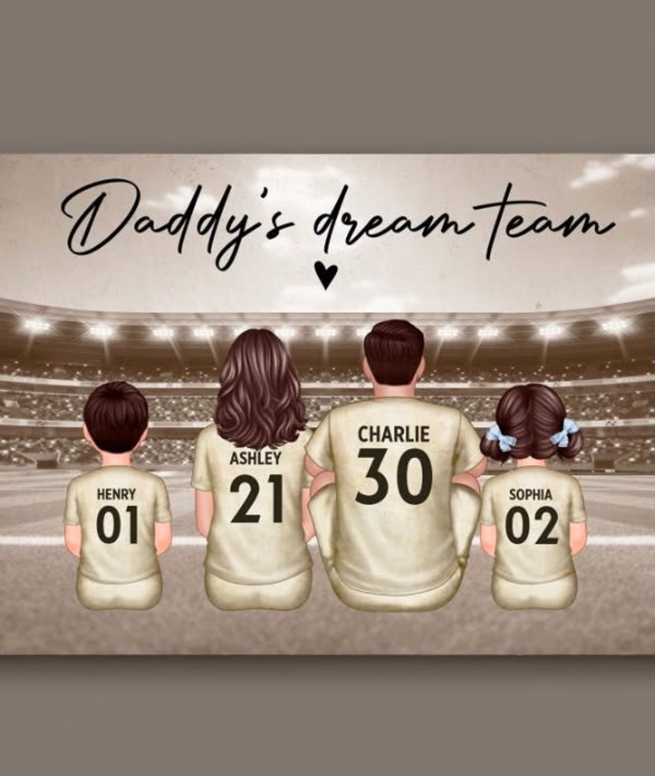 Retro Soccer Family Sitting Personalized Poster, Meaningful Father's Day Gift for Dad #ltkfathersdaygift

#LTKHome #LTKSaleAlert
