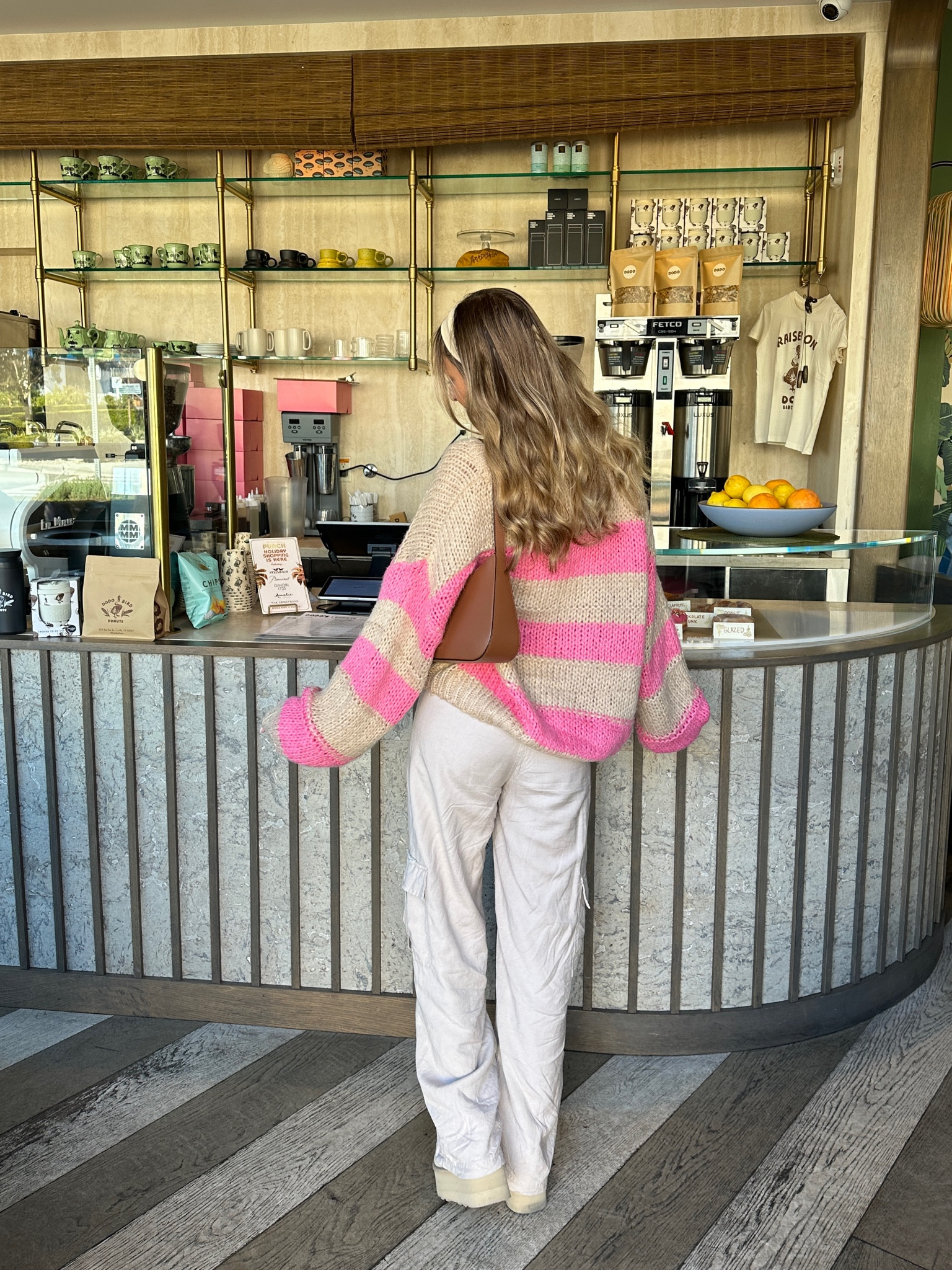 Cute and colorful coffee date. Chunky knit sweaters and some comfy cargos 

#LTKGiftGuide #LTKStyleTip #LTKSeasonal
