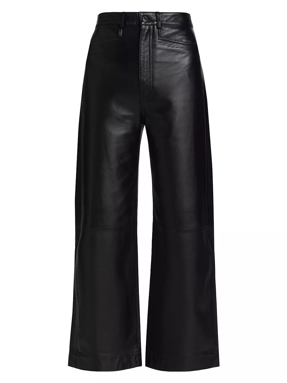 Nappa Leather Wide-Leg Culottes | Saks Fifth Avenue