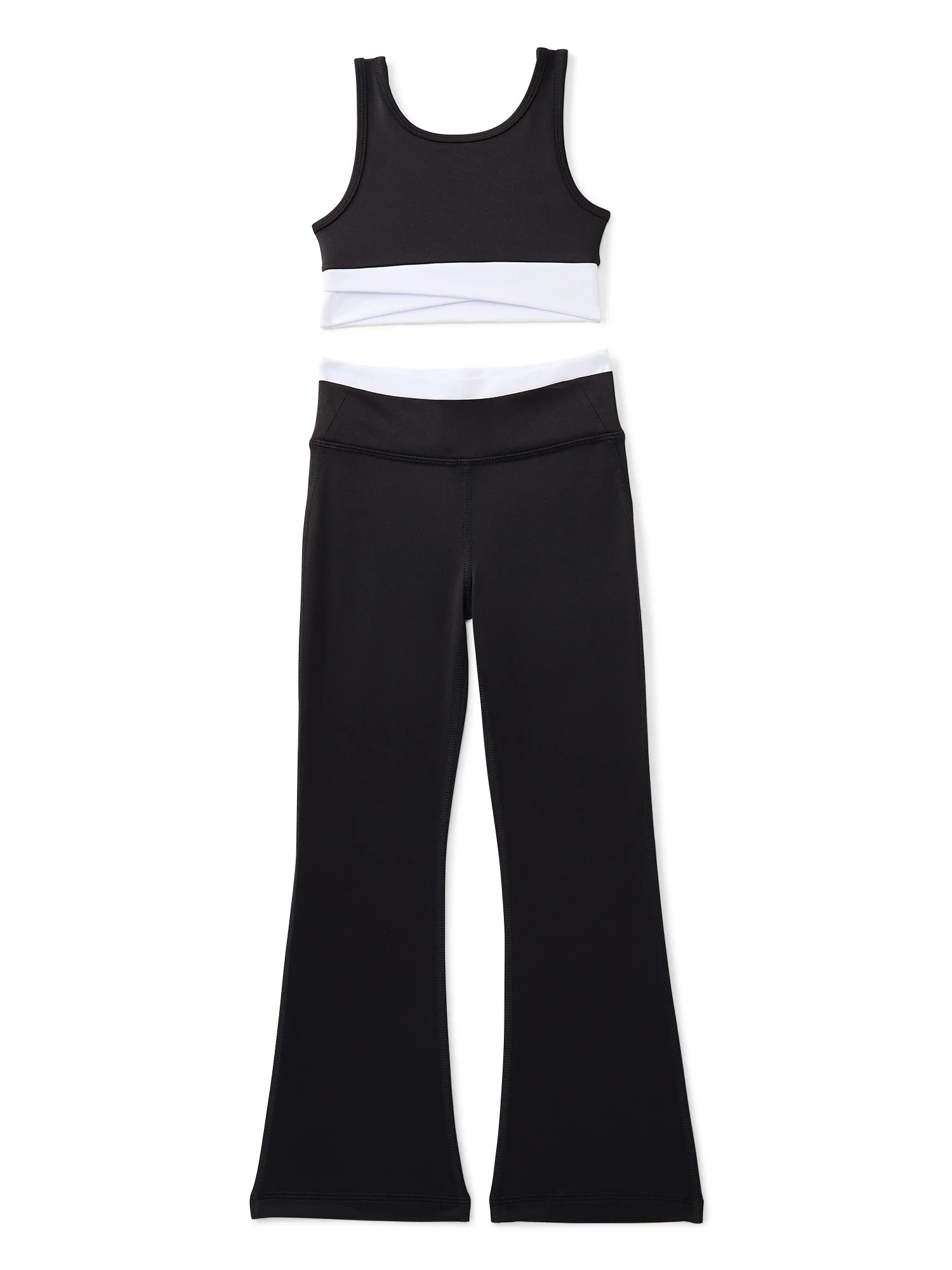 Athletic Works Girls Sports Bra and Leggings Set, 2-Piece, Sizes 4-18 | Walmart (US)