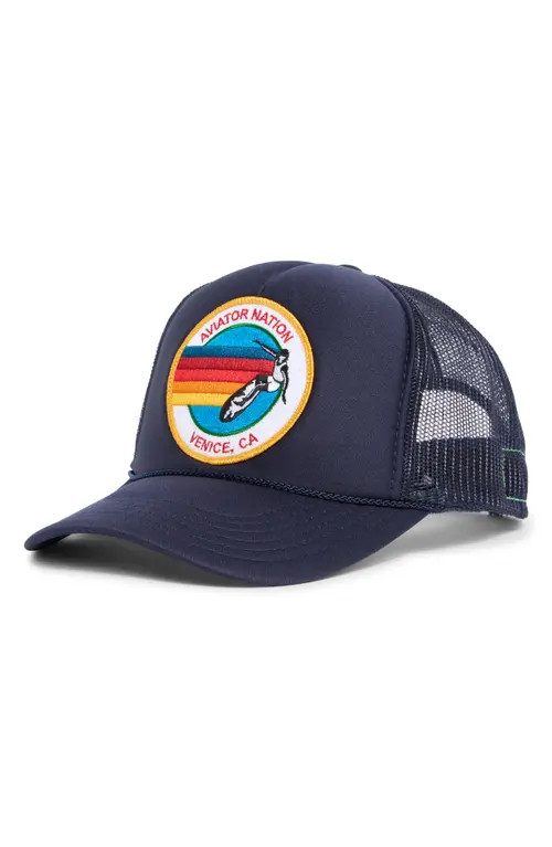 Aviator Nation Signature Trucker Hat in Navy at Nordstrom | Nordstrom