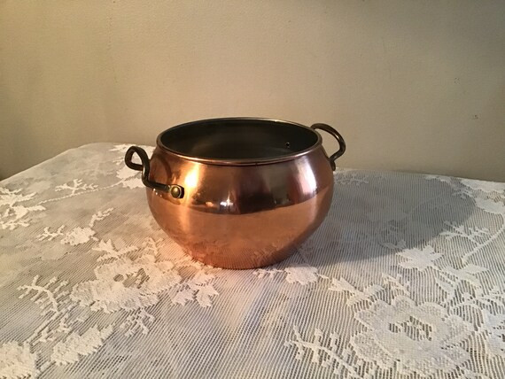 Vintage Copper Planter Copper Planter With Handles | Etsy | Etsy (US)