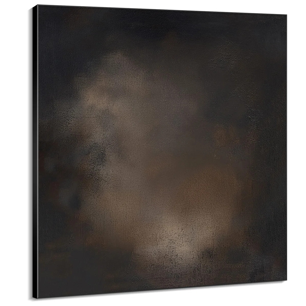 SIGNLEADER Dark Brown Moody Abstract Minimalist Illustrations Extra Large Framed Wall Art - Digit... | Wayfair North America