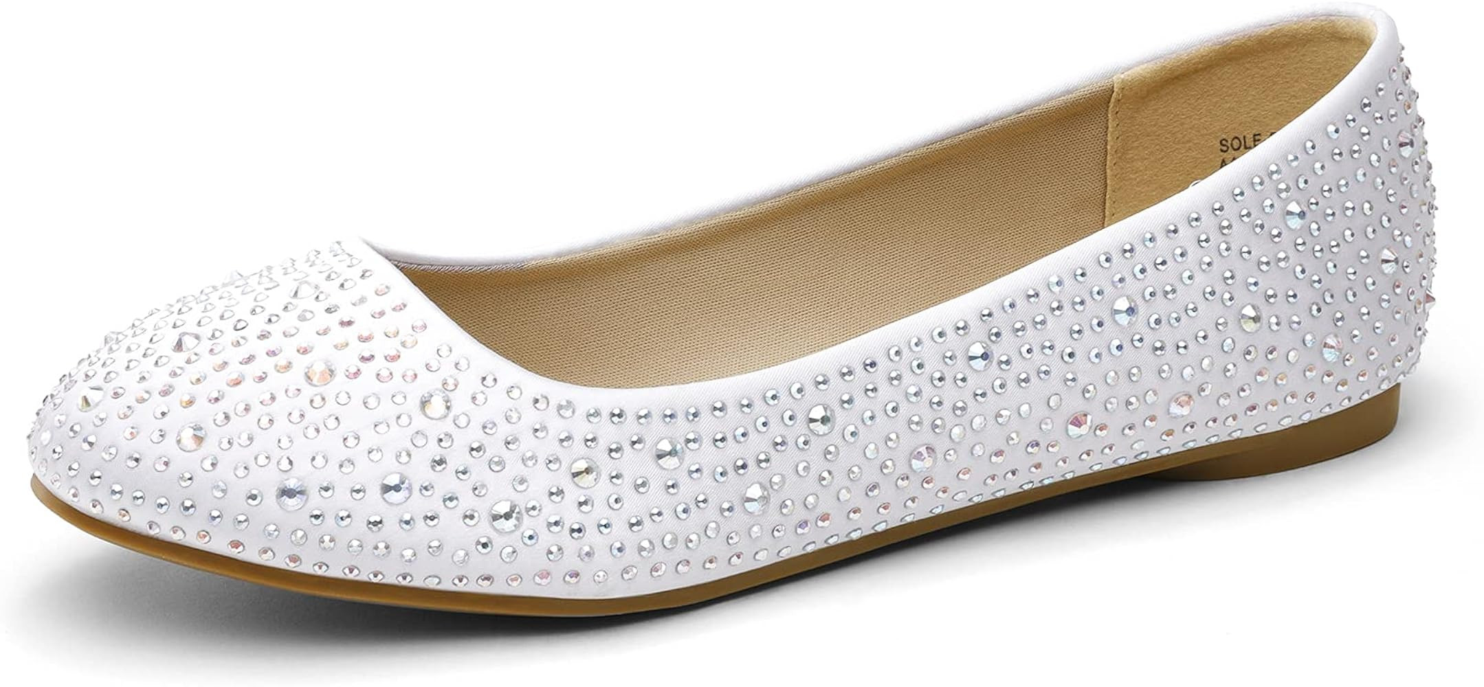 DREAM PAIRS Women's Sole-Shine Rhinestone Ballet Flats Shoes | Amazon (US)