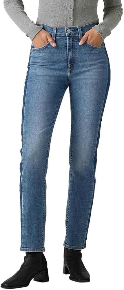 Levi's Womens 724 High Rise Straight Jeans | Amazon (US)