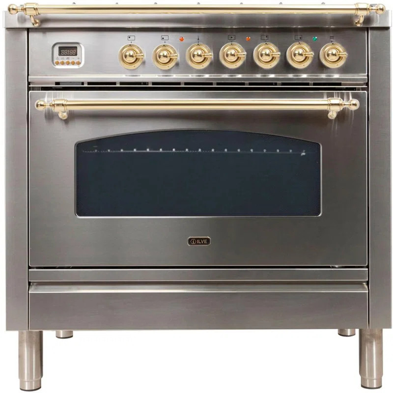 Nostalgie Series 36" 3.55 cu. ft. Freestanding Dual Fuel with Griddle | Wayfair North America