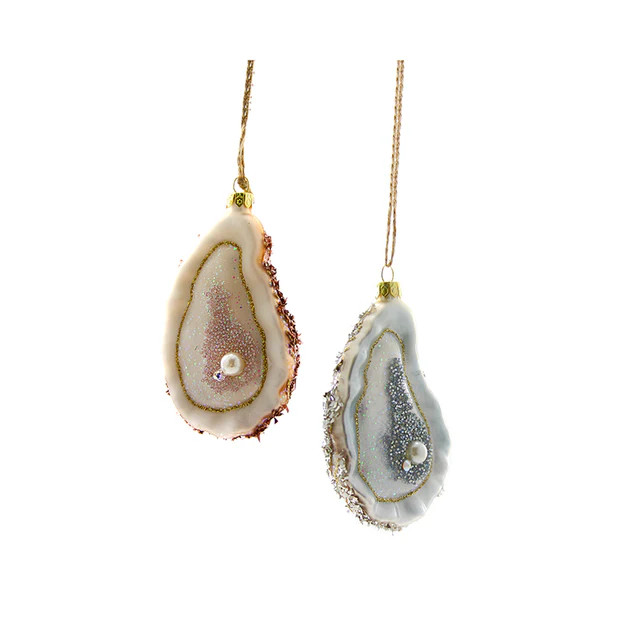 The World is Your Oyster Ornament - Set of 2 | Cailini Coastal