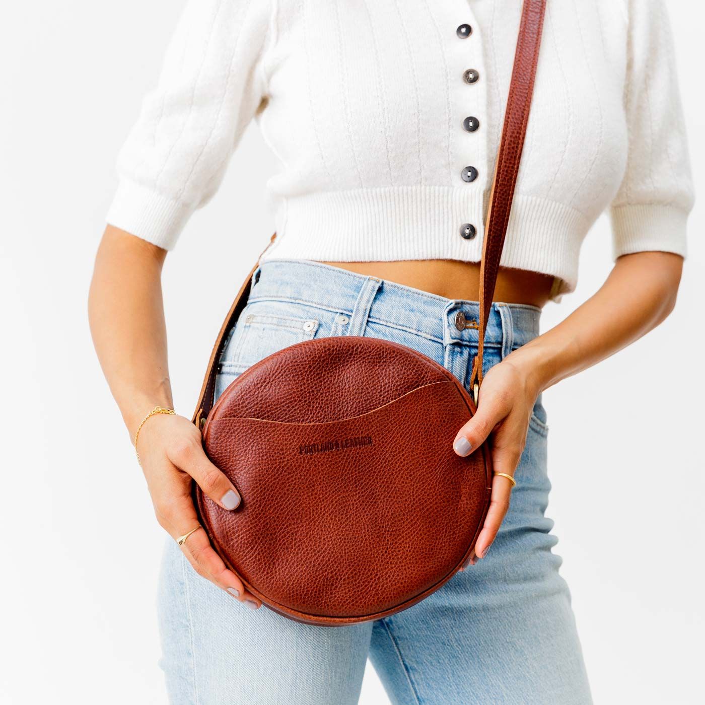 'Almost Perfect' Circle Crossbody | Portland Leather Goods (US)