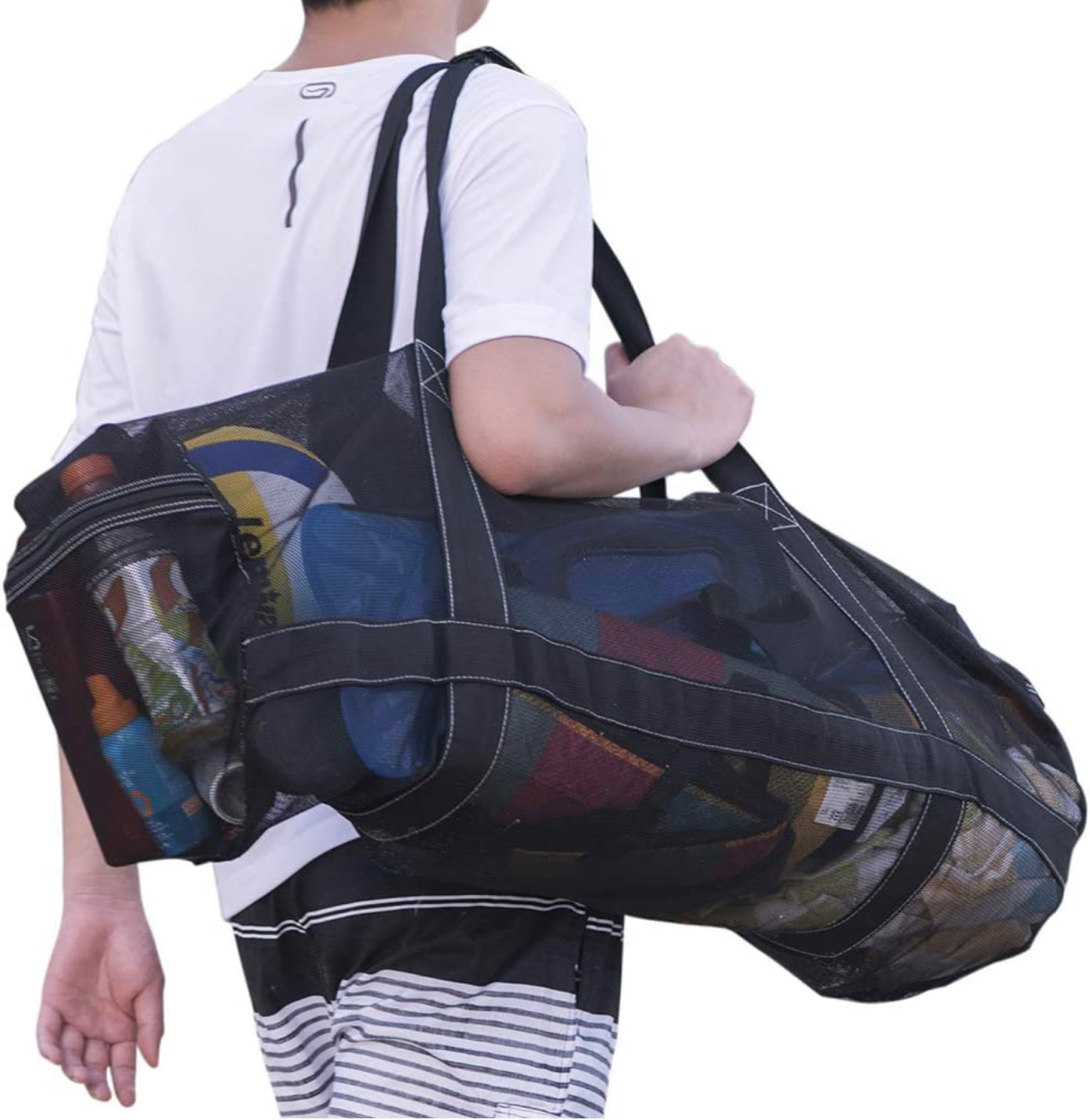 A must-have for family beach vacations! Carries snacks, toys and everything else you need in a comfortable to carry mesh bag. 

#LTKxPrimeDay #LTKswim #LTKfamily