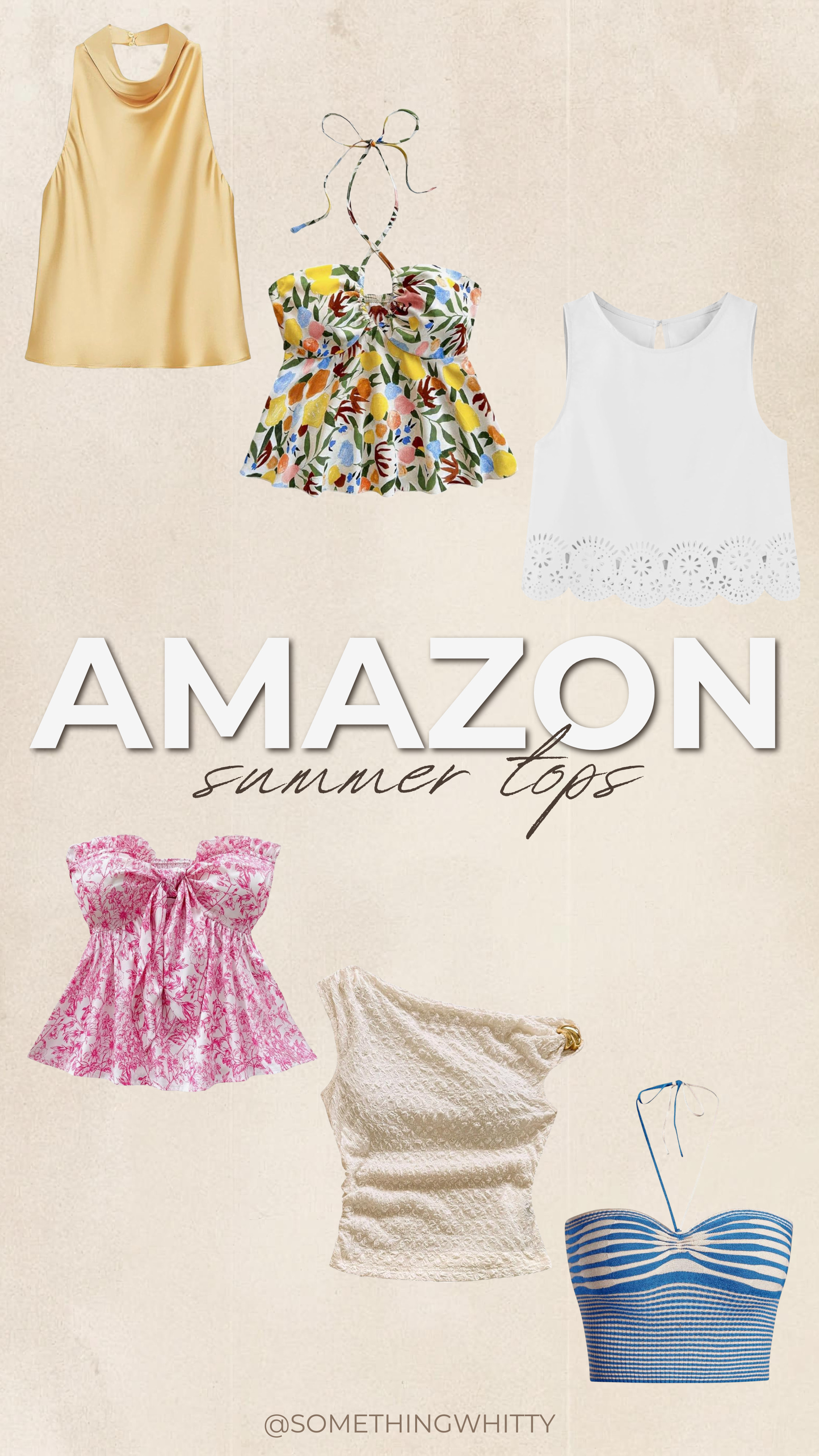 Check out these stylish summer tops from Amazon! Perfect for any warm-weather occasion. // Loving the floral tie-front, scallop trim, and striped crop top options!  

 #LTKgrwm #LTKootd #LTKSeasonal