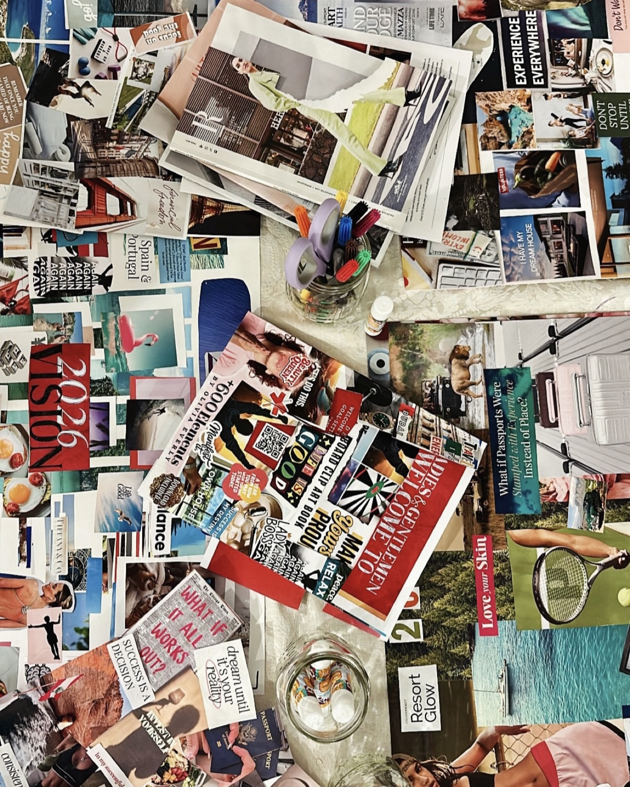 Have you started your 2026 vision board yet? Step into the new year with big goals! #visionboard #goals #manifest #planner 

#LTKU #LTKdayinmylife