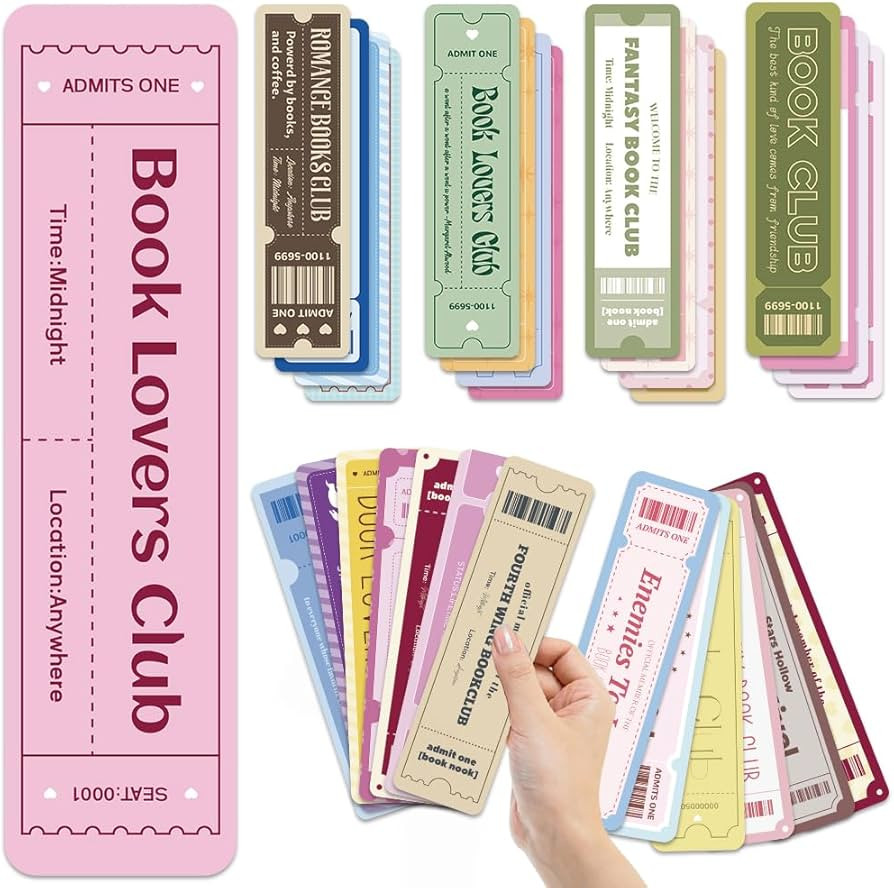 Cute Bookmarks Set for Book Lovers, 30 PCS Funny Paper Page Marker Cards for Women, Book Club Rea... | Amazon (US)