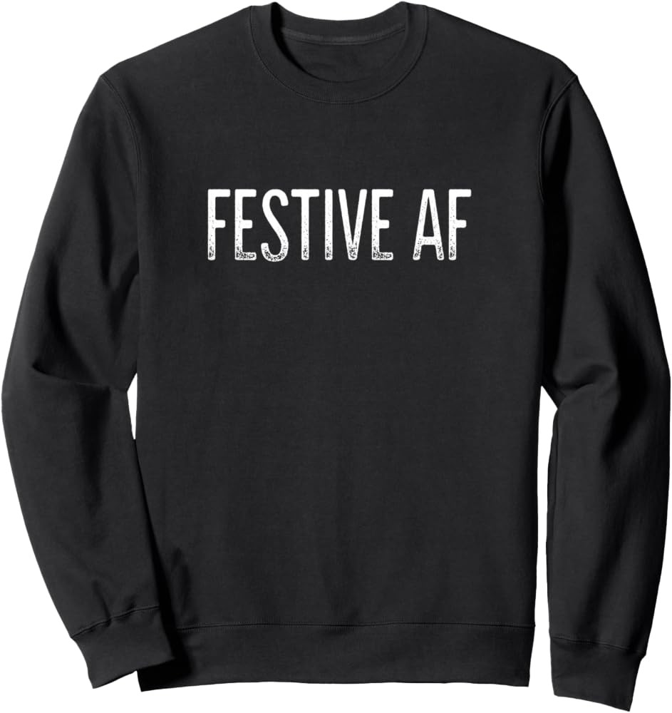Festive AF - Vintage Style - Sweatshirt | Amazon (US)