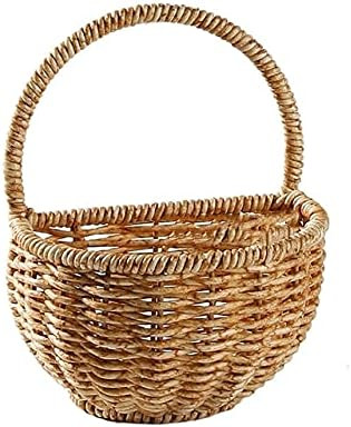 Kitchen Storage Basket with Handle Woven Hanging Baskets for Living Room Fruit Sundries Organizer... | Amazon (US)