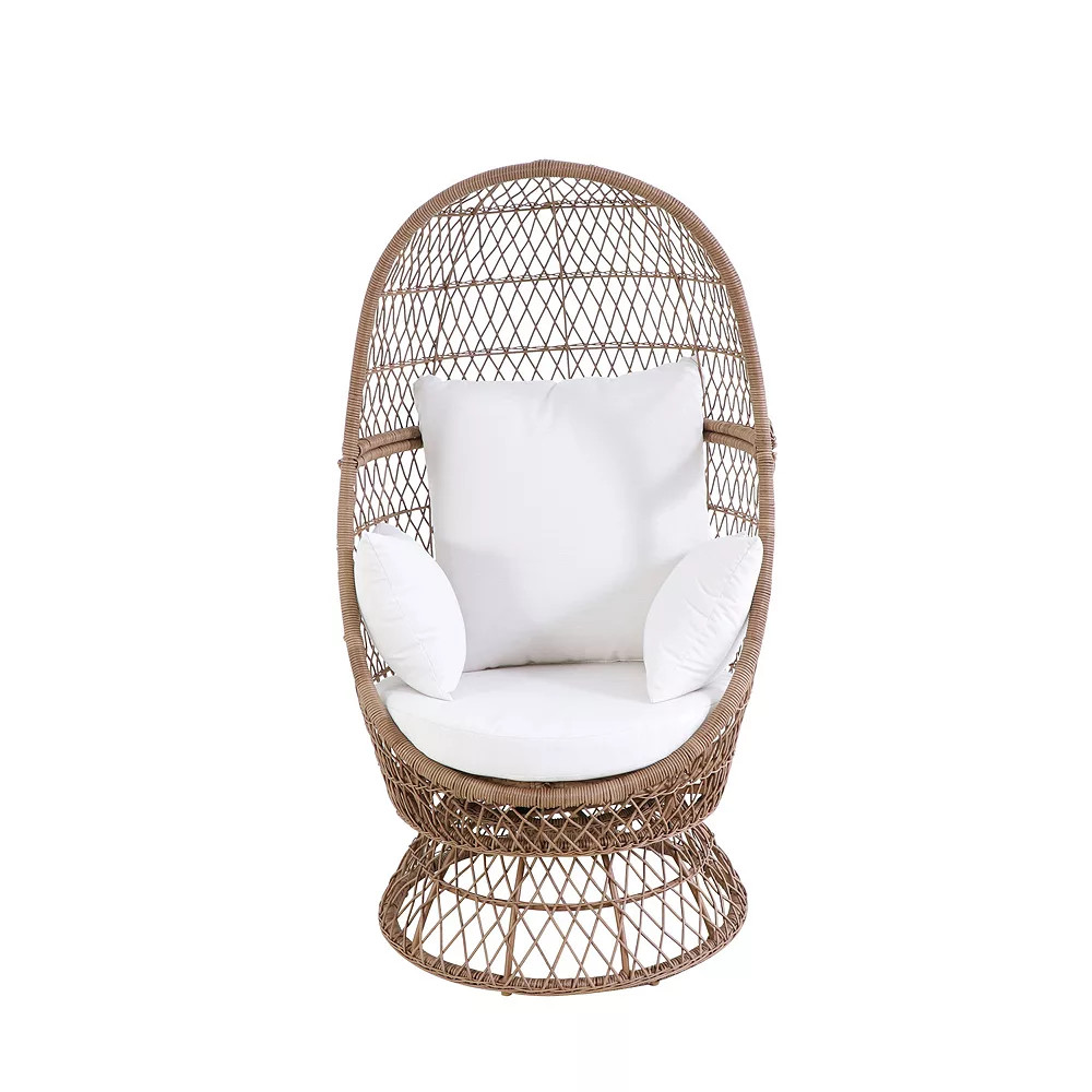 SONOMA Goods for Life® Blonde Wicker Swivel Egg Chair | Kohl's