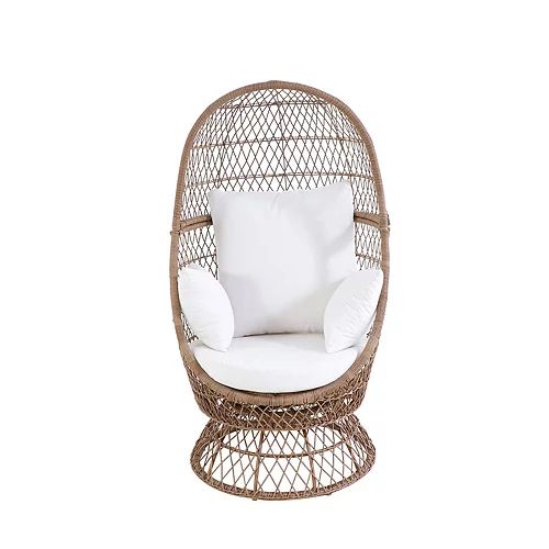 SONOMA Goods for Life® Blonde Wicker Swivel Egg Chair | Kohl's