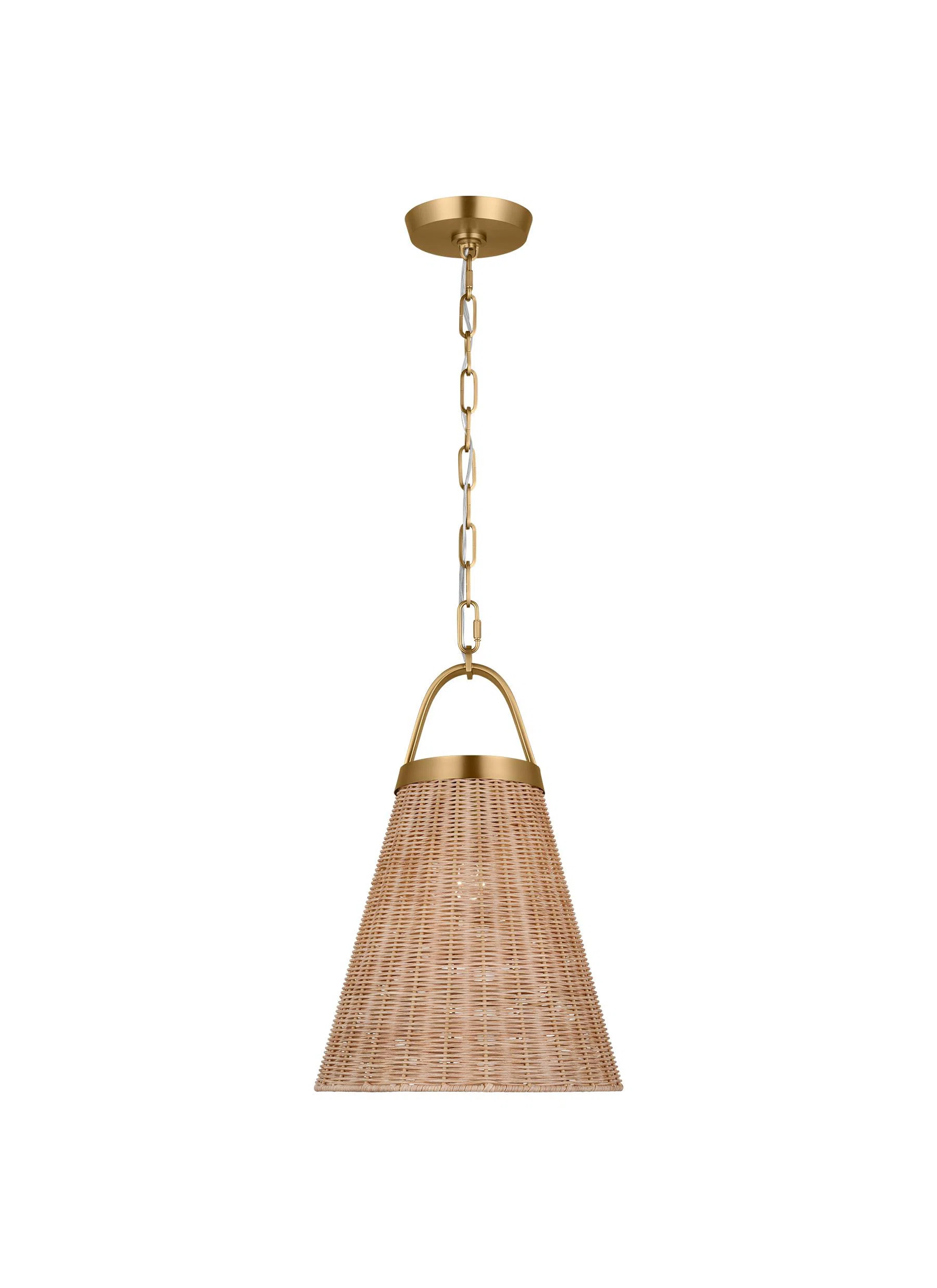 Darnaja 1 - Light Brushed Brass Unique/Statement Pendant | Wayfair North America