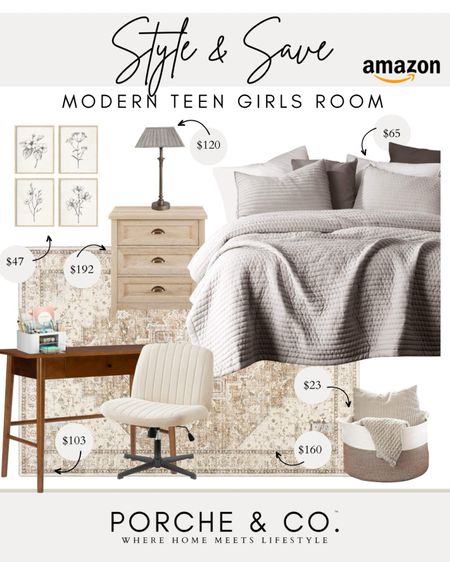 Style & Save, Amazon girls bedroom, teen girls room, modern teen girls room
#visionboard #moodboard #porcheandco

#LTKstyletip #LTKhome #LTKkids