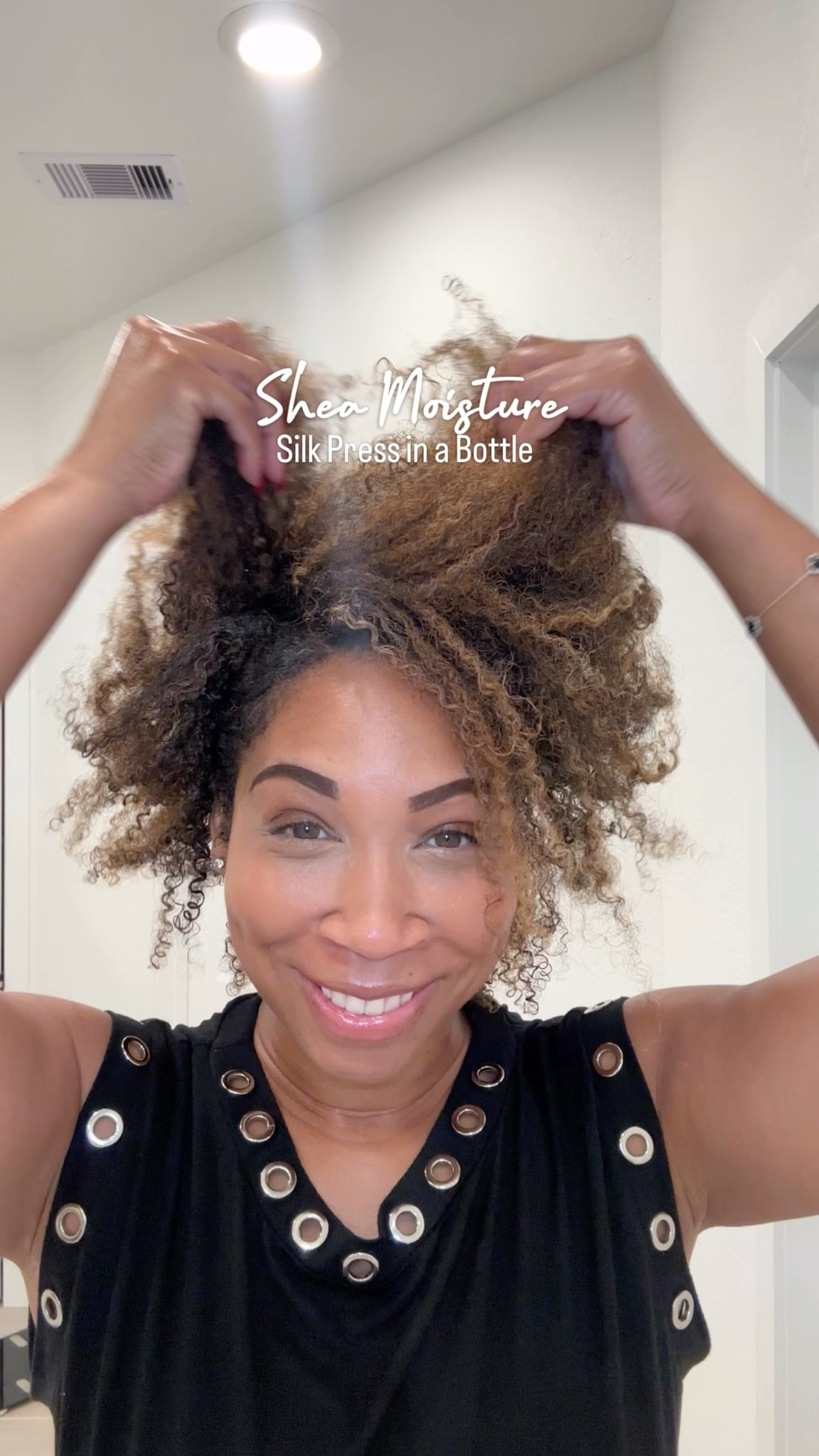 Activated silk press season! 💁🏽‍♀️

Thank you to @sheamoisture & @influenster for the gifted Silk Press in a bottle prep cream

Hashtags: 
#sheamoisture #influenster #gifted #hairtutorial #tutorial #diy #hairroutine #haircare #curlyhair #domyhairwithme #beauty #grwm #burgundy #ootd #lotd #trending 

#LTKselfcare #LTKgrwm #LTKBeauty