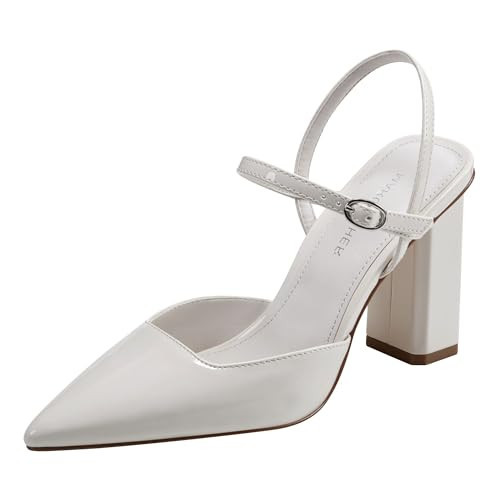 Marc Fisher Women's DOSTER Pump, Chic Cream 150, 9.5 | Amazon (US)