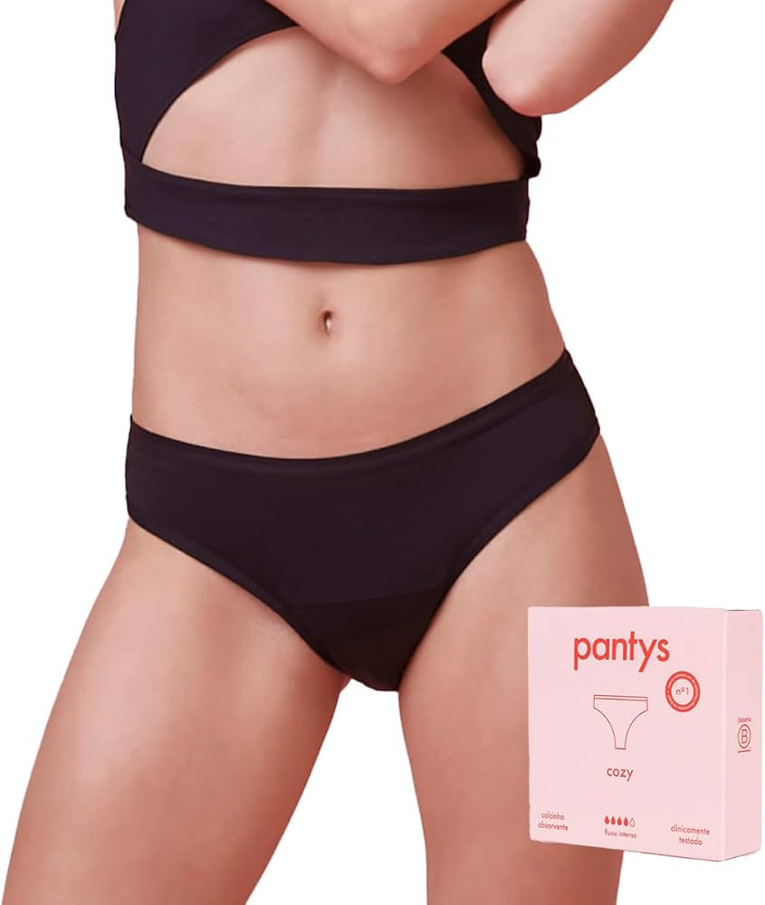 Pantys Calcinha Absorvente Cozy Feminino Preto G | Amazon (BR)