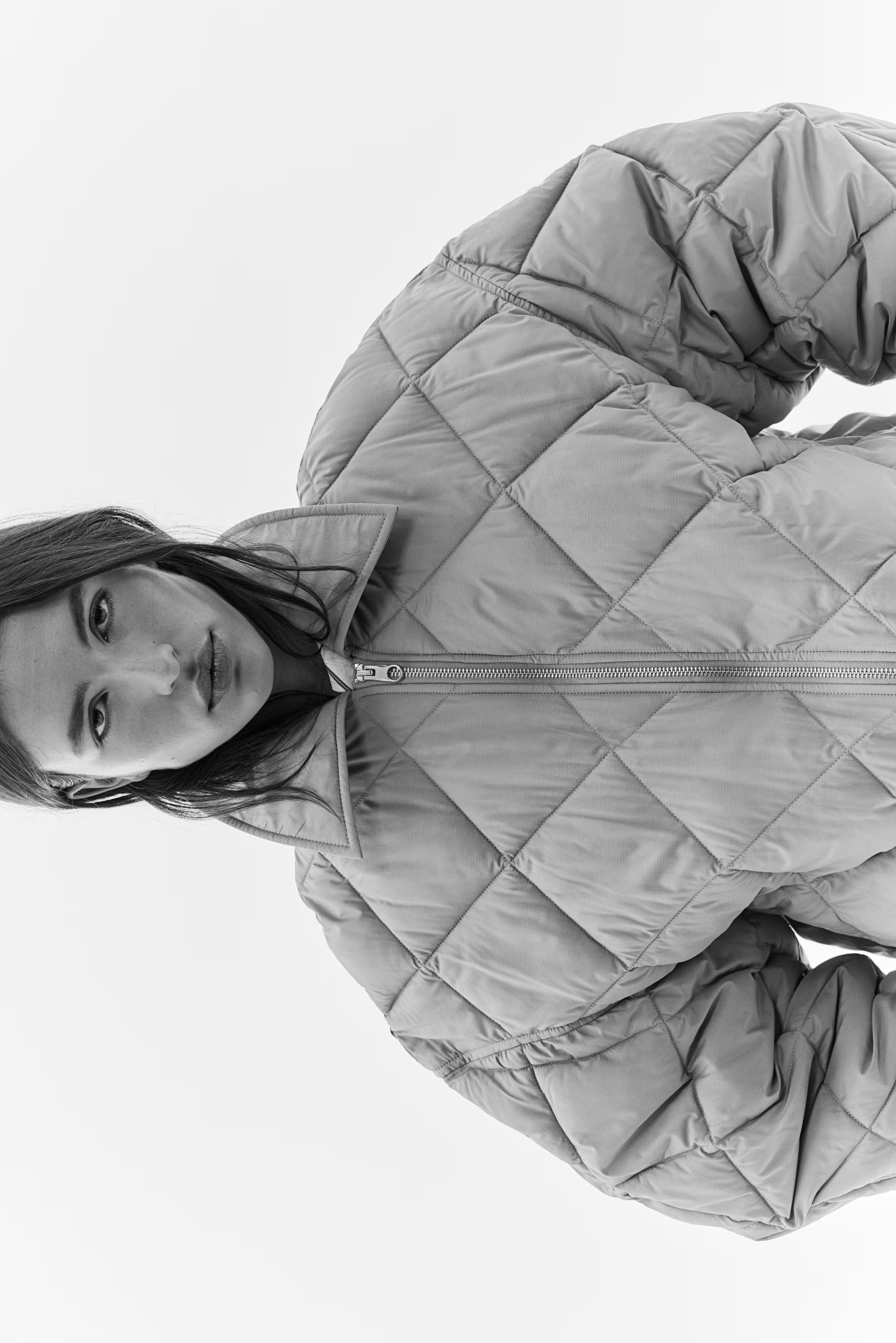 Quilted Jacket - Beige - Ladies | H&M US | H&M (US + CA)