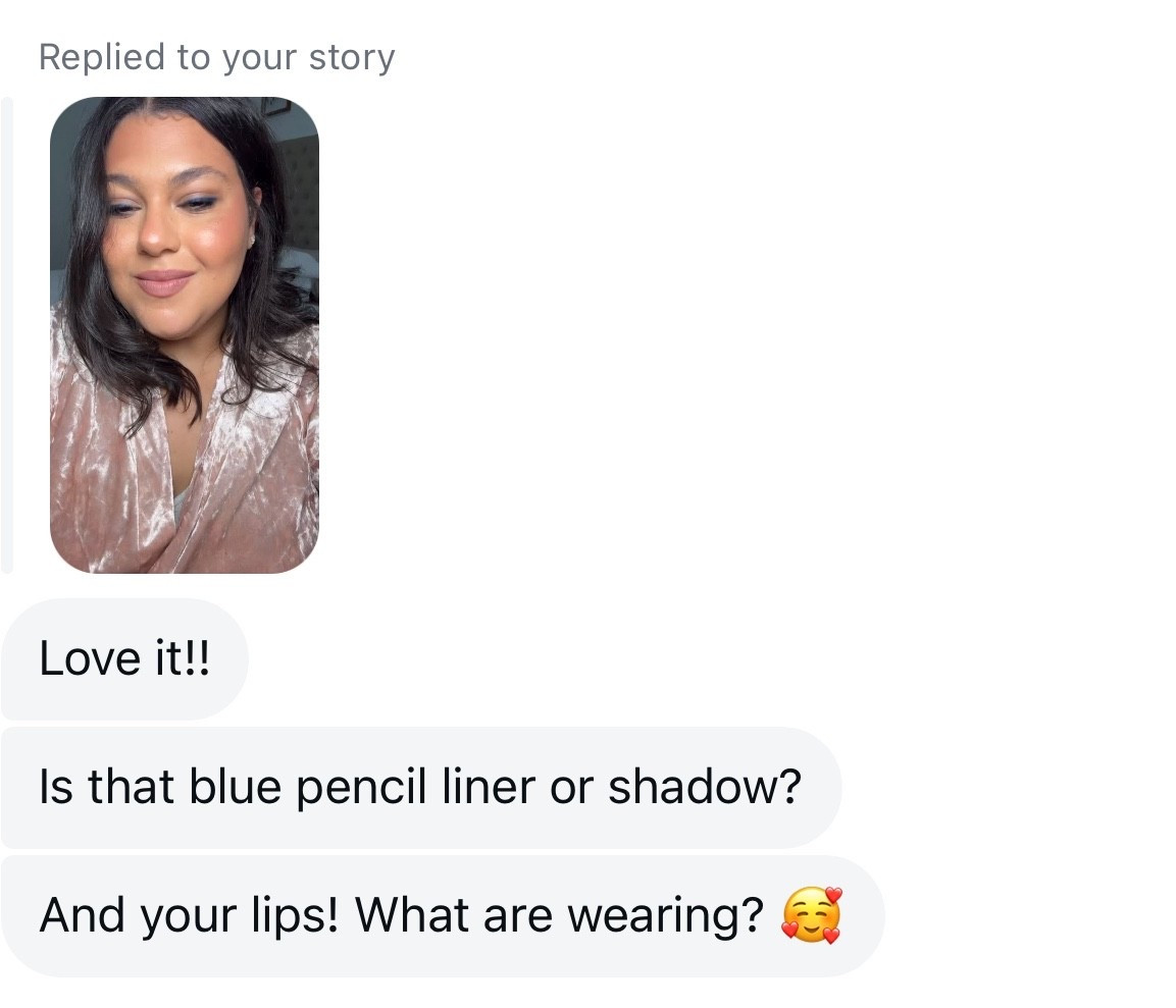 Lipstick and eyeliner linked 
