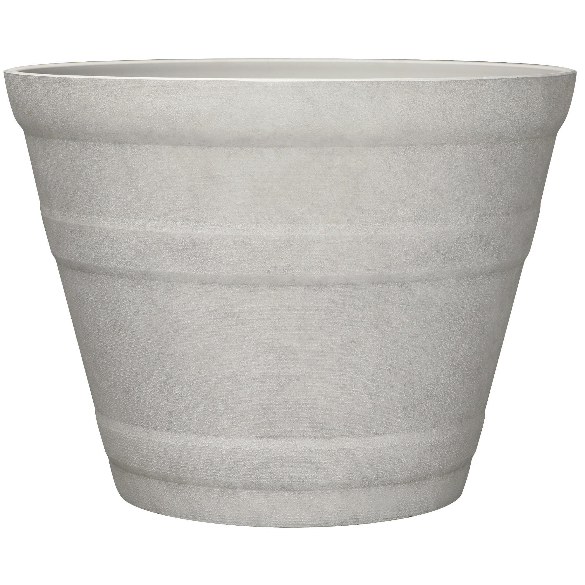 Better Homes & Gardens Sandy Recycled Resin Planter, Vanilla Dream, 21.8in x 21.8in x 16.5in | Walmart (US)