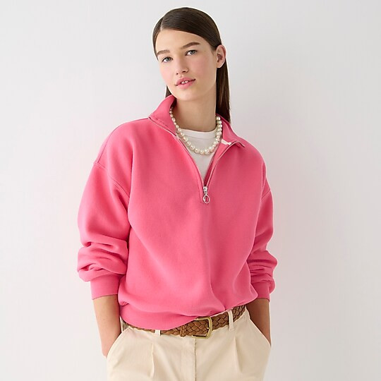 Heritage fleece half-zip sweatshirt | J. Crew US