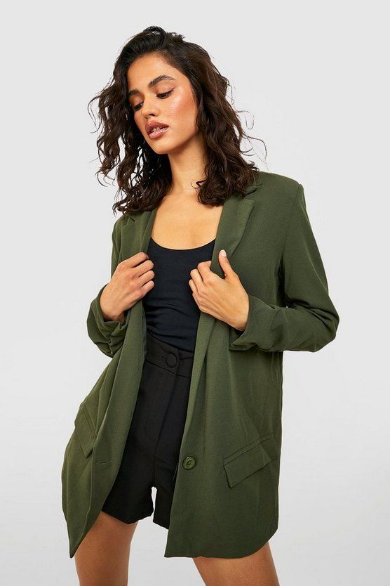 Ruched Sleeve Tailored Blazer | Boohoo.com (US & CA)