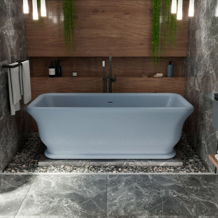 Portola 63 Inch Resin Double Ended Tub | Vintage Tub & Bath