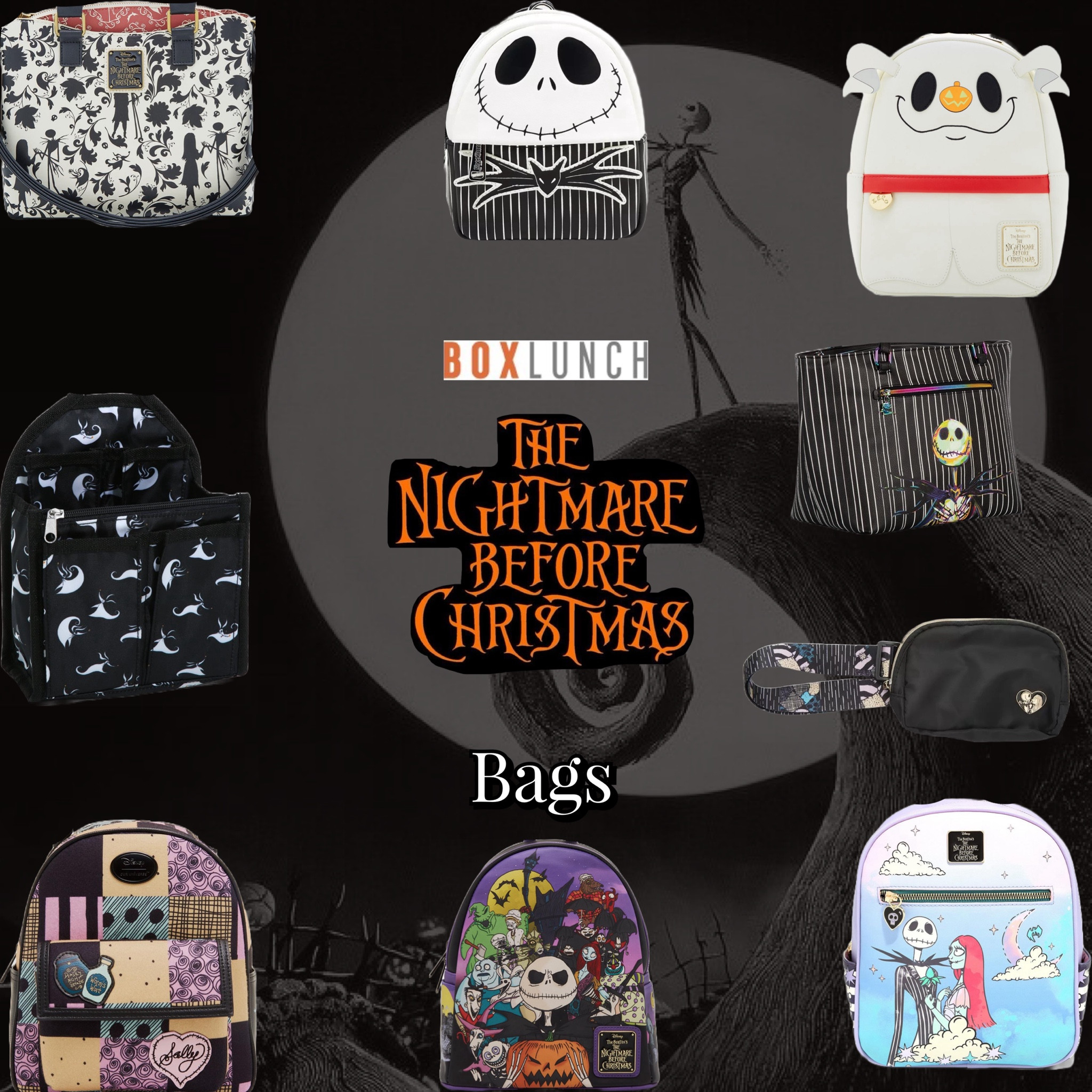 The nightmare before Christmas bags 💀 boxlunch 

#LTKfindsunder100 #LTKitbag #LTKGiftGuide