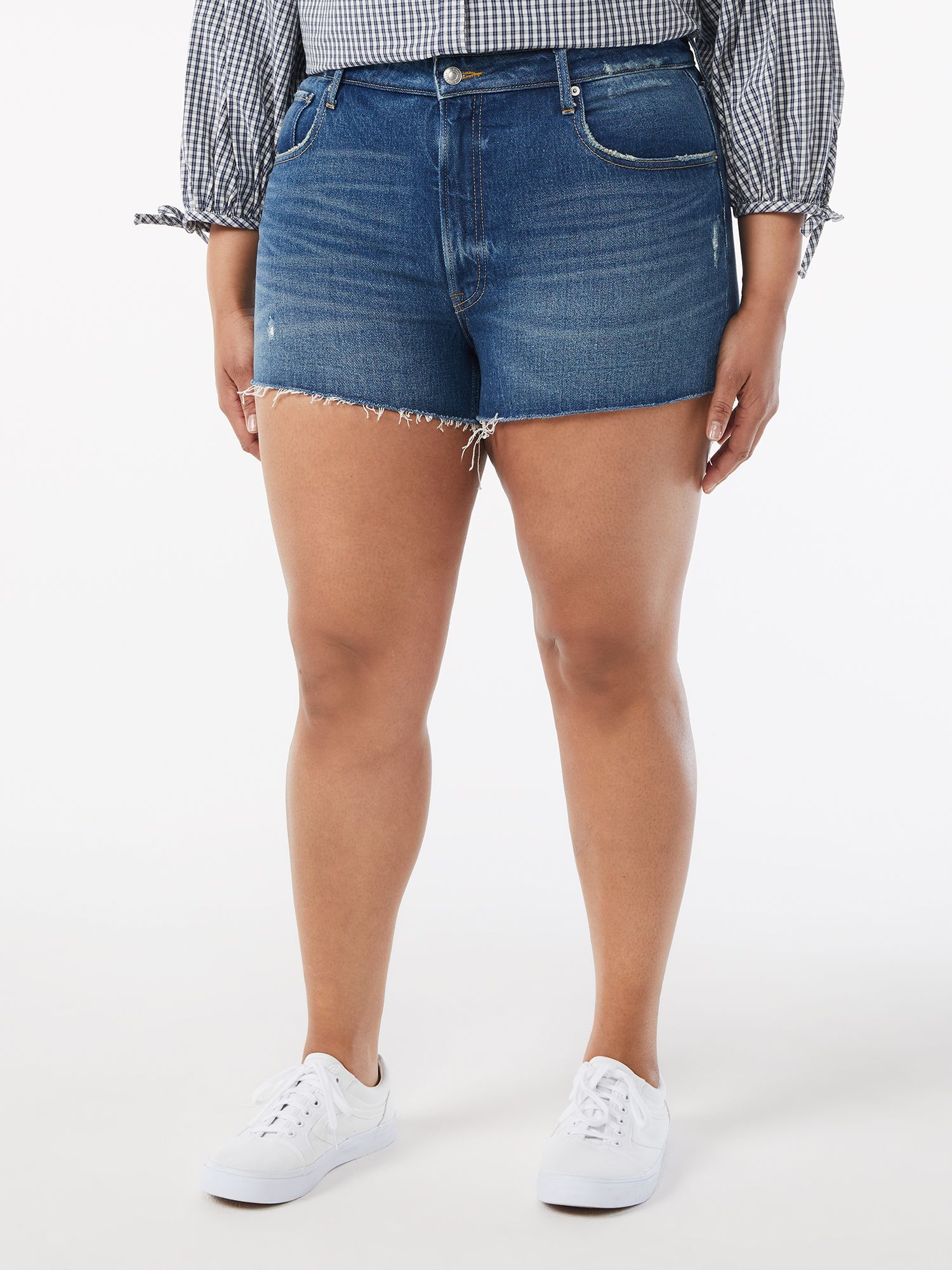 Free Assembly Women's 90's Cut Off Shorts - Walmart.com | Walmart (US)