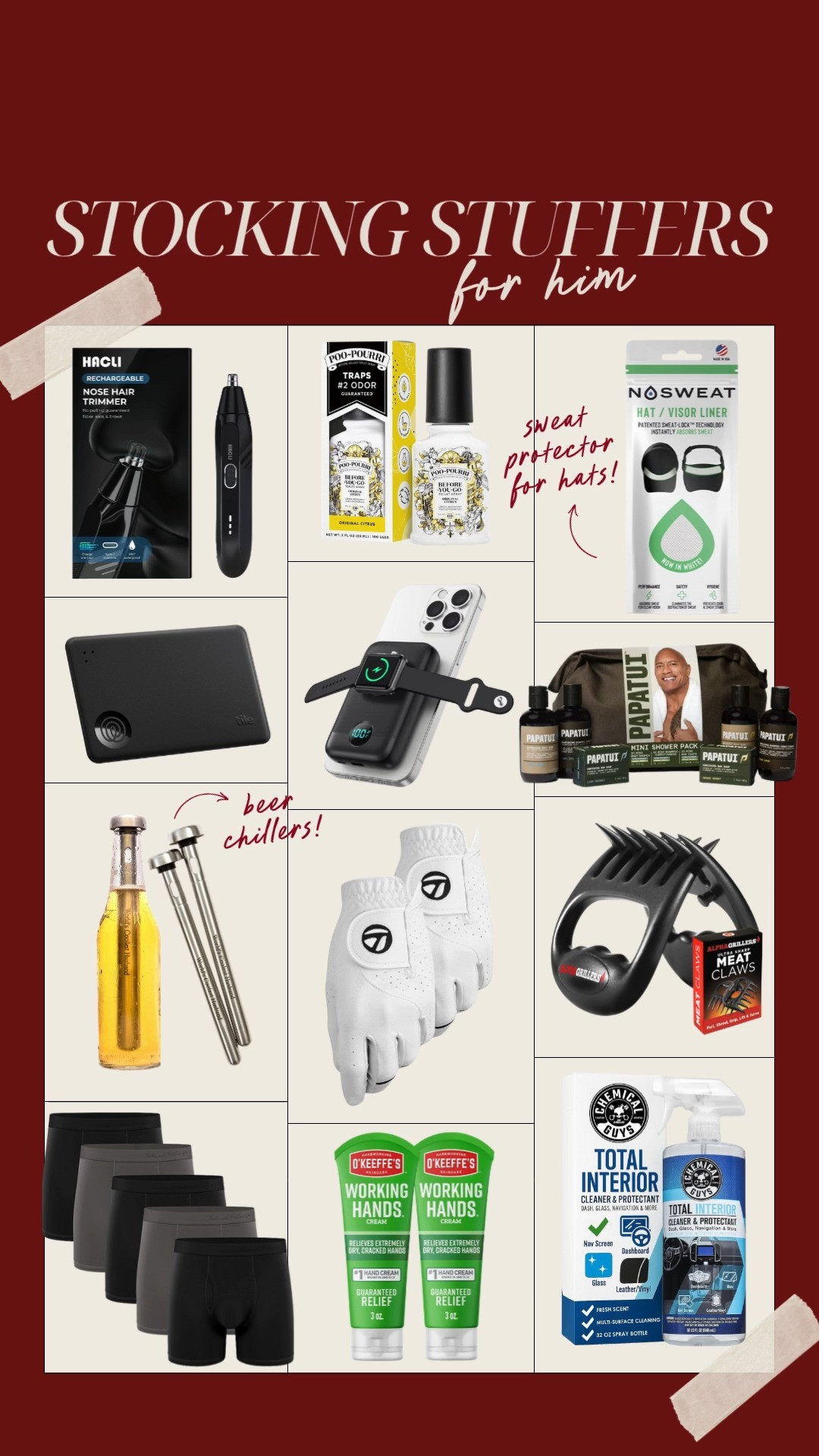 Stocking stuffers for him! Little gifts you can add to his stocking that he actually wants & things he'll actually use! Practical and fun all included. 

Christmas gifts for him, stocking stuffers for him, gifts for boyfriend, gifts for husband, gifts for brother, gifts for son 

 #LTKGiftGuide #LTKSeasonal #LTKMens