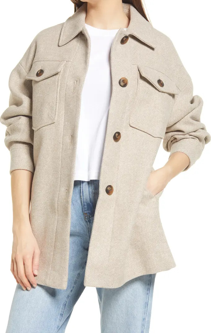 Women's Oxford Twill Shirt Jacket | Nordstrom