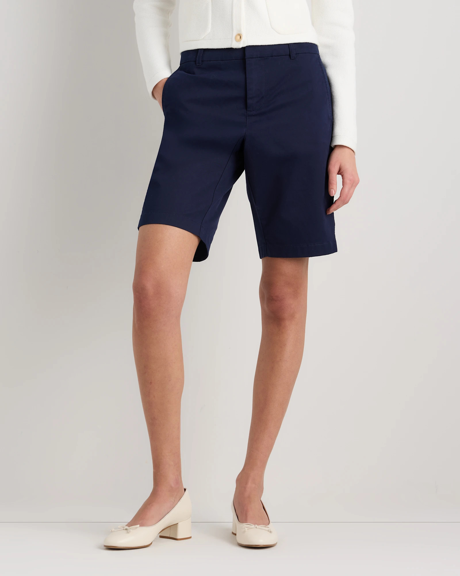 Organic Stretch Cotton Chino Bermuda Shorts | Quince