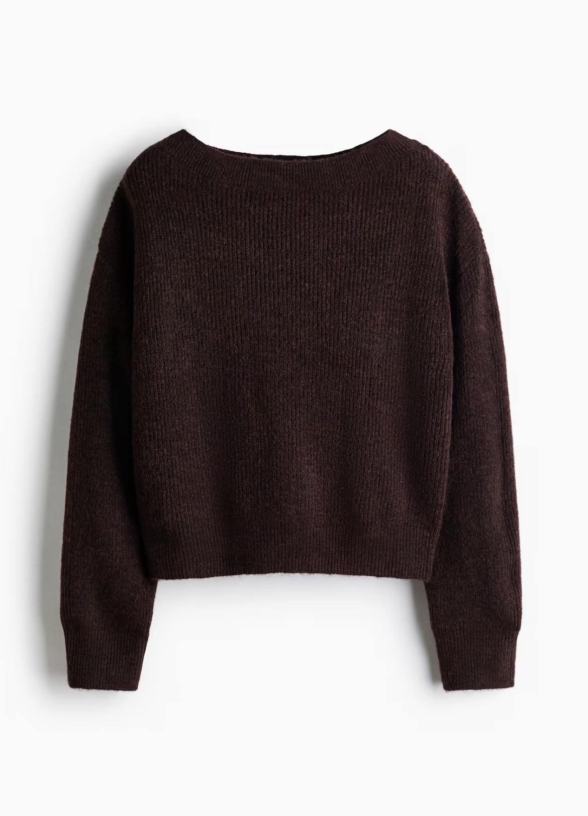 Chocolate brown boat neck sweater 

#LTKSeasonal #LTKFindsUnder50