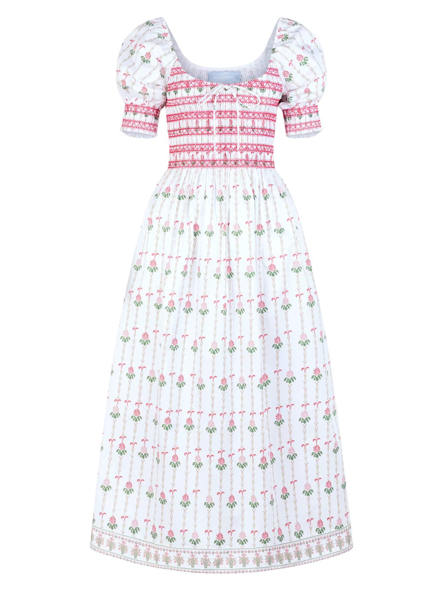 Hill House Home The Madeline Nap Midi Dress | Saks Fifth Avenue | Saks Fifth Avenue