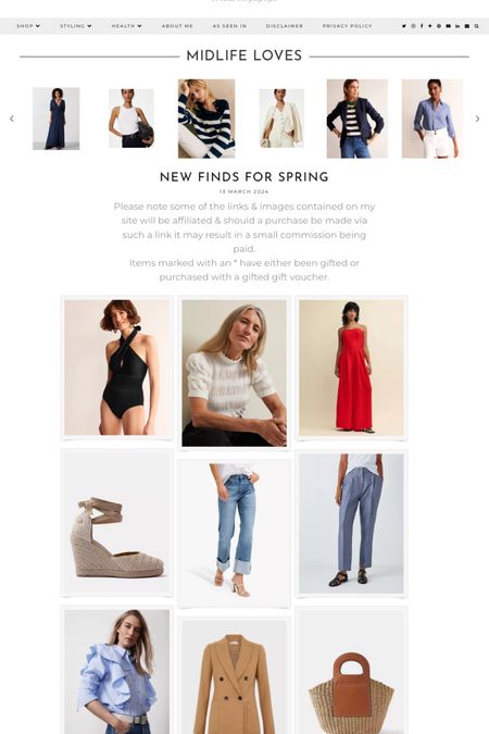 Lots of new in finds over on the blog https://www.mymidlifefashion.com/2024/03/new-finds-for-spring.html?m=0 #mymidlifefashion #fashionover50 #styleover50 #highstreetfashion #springfashion #springstyle #timelessfashion #elegantstyle #whattowear #newin #newonthehighstreet #over50 #midlife #over50fashion #over50style 

#LTKover40 #LTKSeasonal #LTKeurope