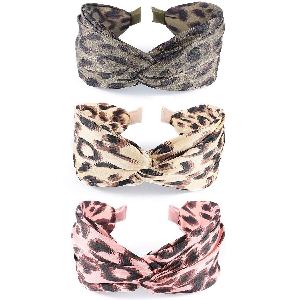 LittleB Leopard Print Headbands Wide Knot Hairbands Boho Head Wrap Fashion Hair Band for Women an... | Amazon (US)