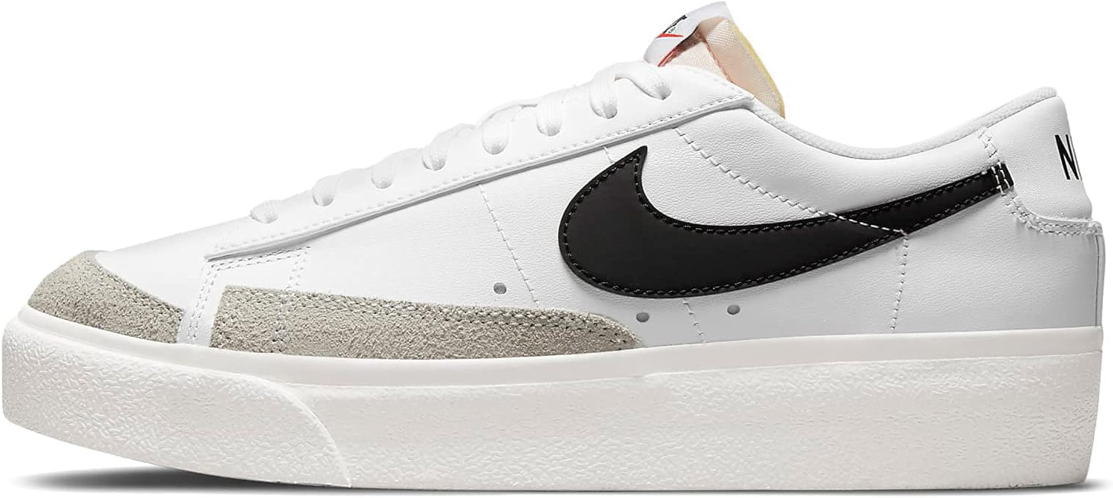 Nike Blazer Low Platform DJ0292-101 Womens Casual Shoes (White/Black-Orange) | Amazon (US)